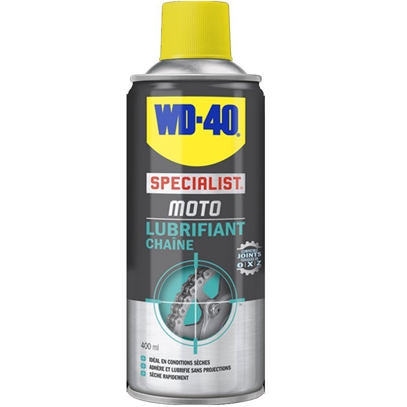 WD40 SPECIALIST MOTO Wd40 moto lubrifiant chaines conditions seches 400ml