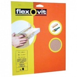 Flexovit Papier de verre grain gros x4 sur carte Flexovit - Image 2