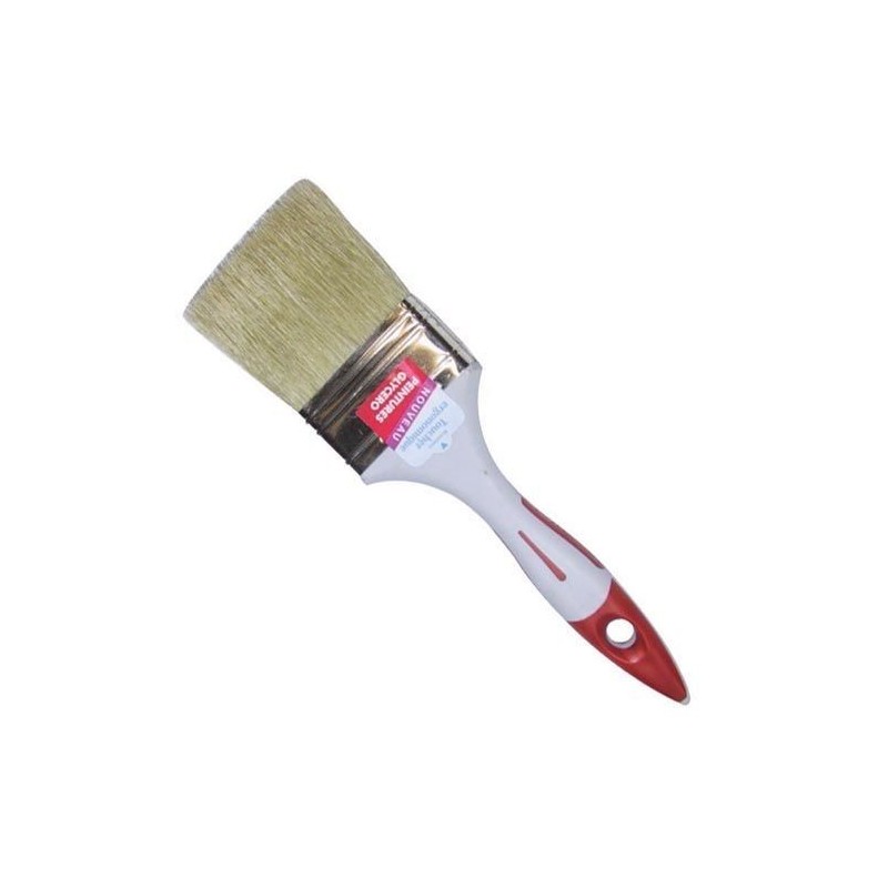 Savy Pinceau plat bimatière peinture mate satinée 80mm