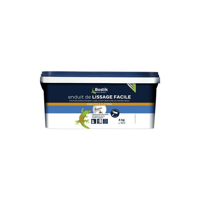 Bostik Enduit lissage facile pâte rouleau 4kg