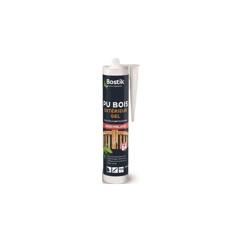 Bostik Colle PU bois extérieur gel cartouche 310ml