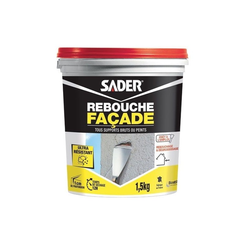 Sader Enduit rebouchage façade pot 1.5kg