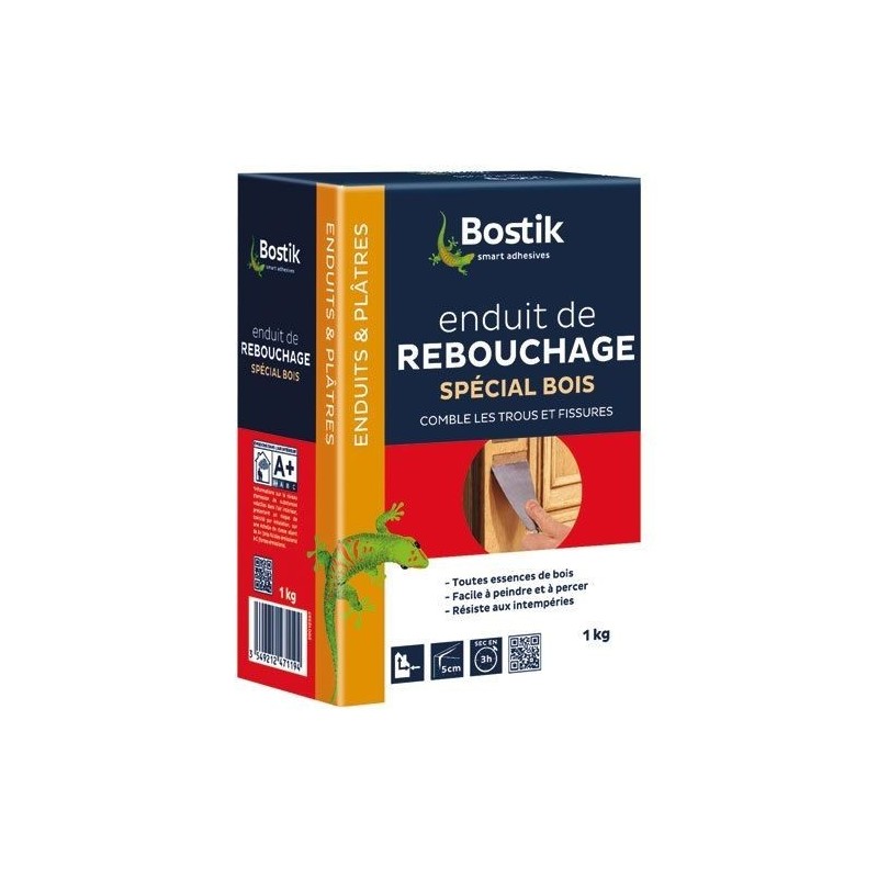 Bostik Enduit rebouchage bois poudre 1kg