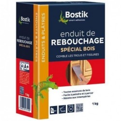 Bostik Enduit rebouchage bois poudre 1kg - Image 2