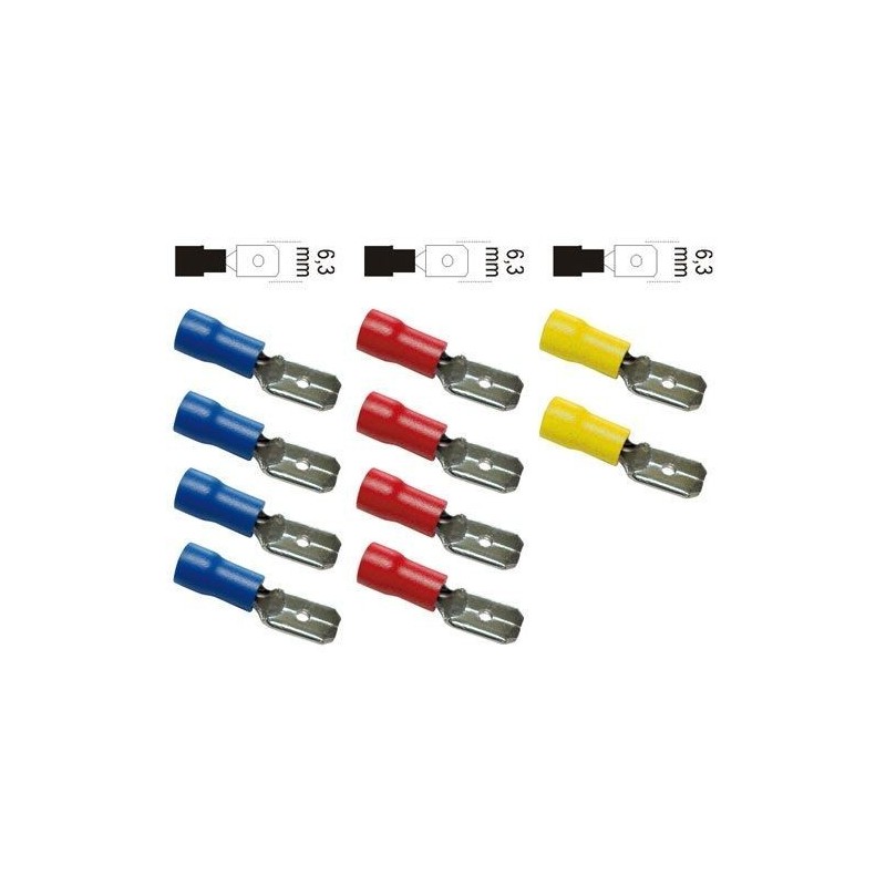 Zenitech Cosses clips males assorties blister