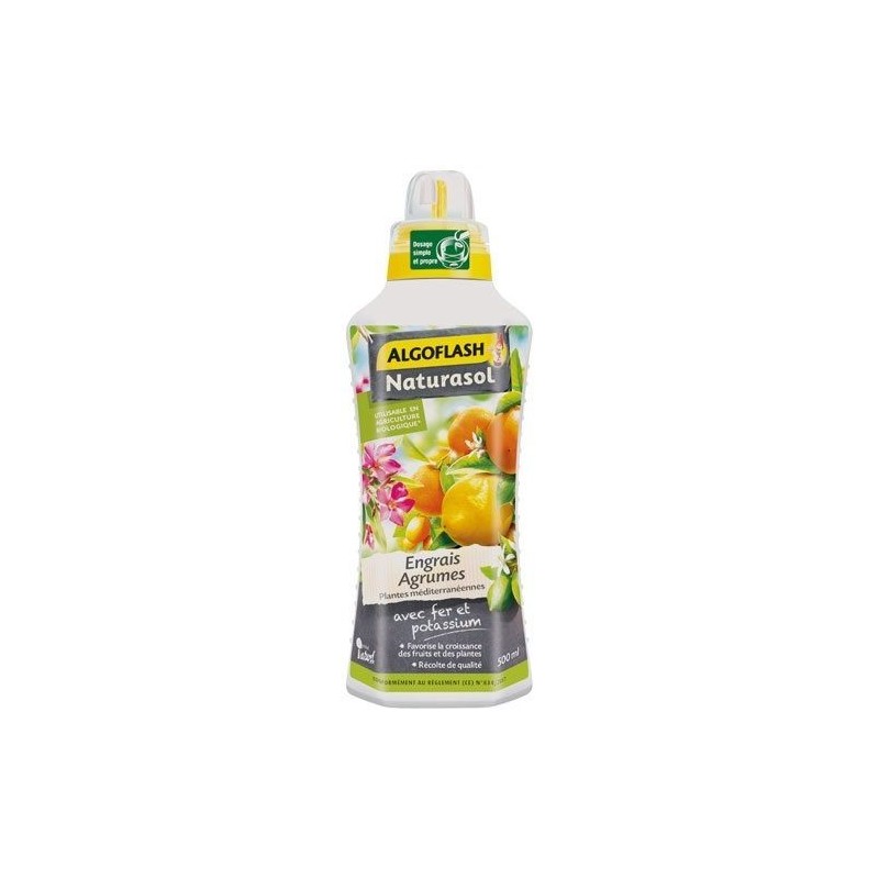 Algoflash Naturasol Engrais agrumes plantes méditeranéennes 500ml /nc